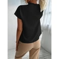 thumbnail image 3 of Women'S Casual V Neck Ruffle Short Sleeve Summer Tank Tops Shirts, 3 of 6