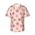 thumbnail image 2 of Picia Starfish Gentle Cotton Regular Fit Short Sleeve Casual Hawaiian Shirt for Men-Small, 2 of 9