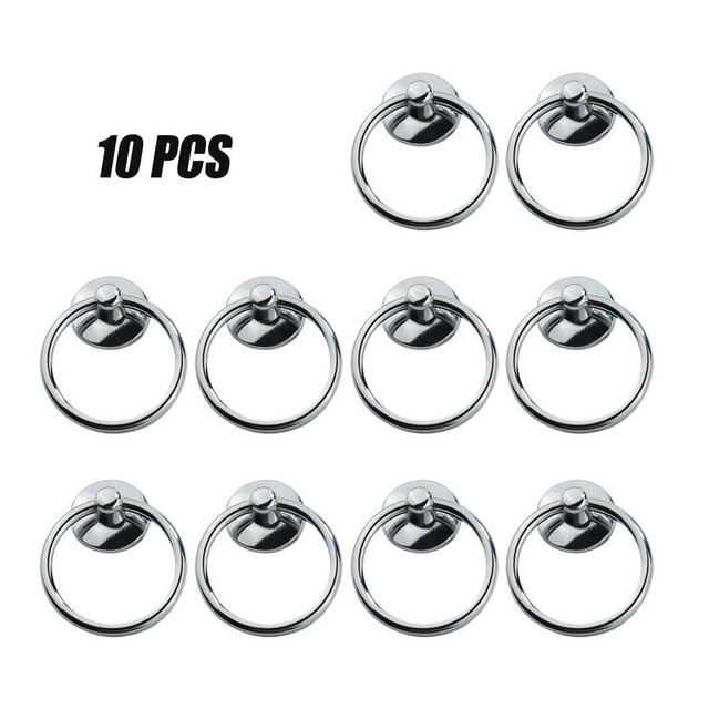 10 x Antique Pull Swing Ring Drop Kitchen Cabinet Drawer Cupboard Knob Handle