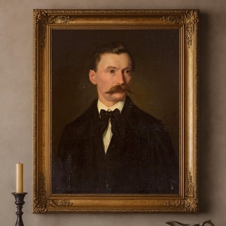 Leopold Loeffler Self-Portrait 19th Century Gentleman Dark Academia Print Poster, Size 8x12 UNFFRAMED F03.1.7l641