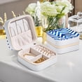 thumbnail image 6 of Mother's Day Flag of Israel Portable Jewelry Box Organizer for Rings, Earrings, Bracelets - Compact and Versatile, 6 of 6