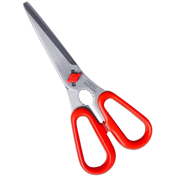 Tijeras para alimentos CANARY de 6,8 cm, pequeñas y ligeras, de acero inoxidable rojo