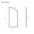 thumbnail image 5 of Demi 34 x 76 Framed Fixed 3/8 in. (10mm) Clear Tempered Glass Shower Door with Black Matte Frame, 5 of 6