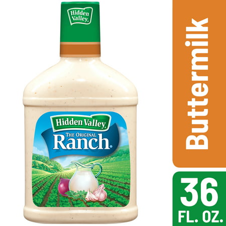Hidden Valley Buttermilk Ranch Salad Dressing & Topping, Gluten Free, Keto-Friendly - 36 Ounce