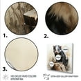 thumbnail image 3 of Designart "Playful Skunk in Black Meadows" Animals Framed Wall Art - Traditional Black Skunk Living Room Framed Canvas Art, 3 of 6