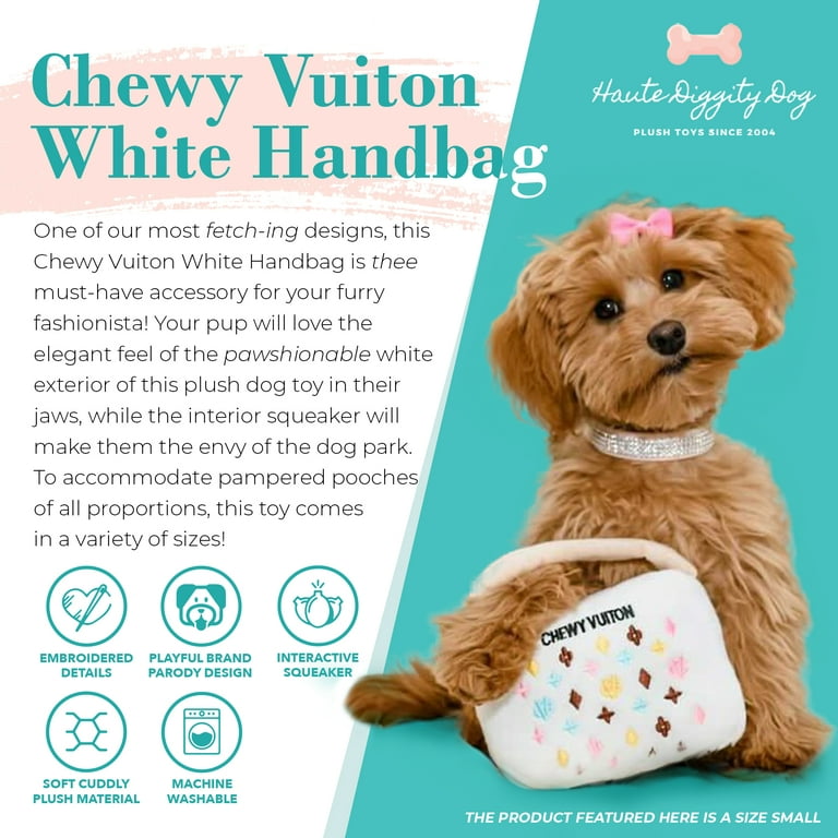 Dog Toy Chewy Vuiton Bag