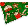 thumbnail image 5 of Green Christmas Gingerbread Man Throw Blanket, Winter Cute Star Snowflakes Candy Cane Throws Blankets, Xmas Soft Lightweight Holiday Blanket for Couch Sofa Bed Chair Living Rooms Decor 40X50IN, 5 of 6
