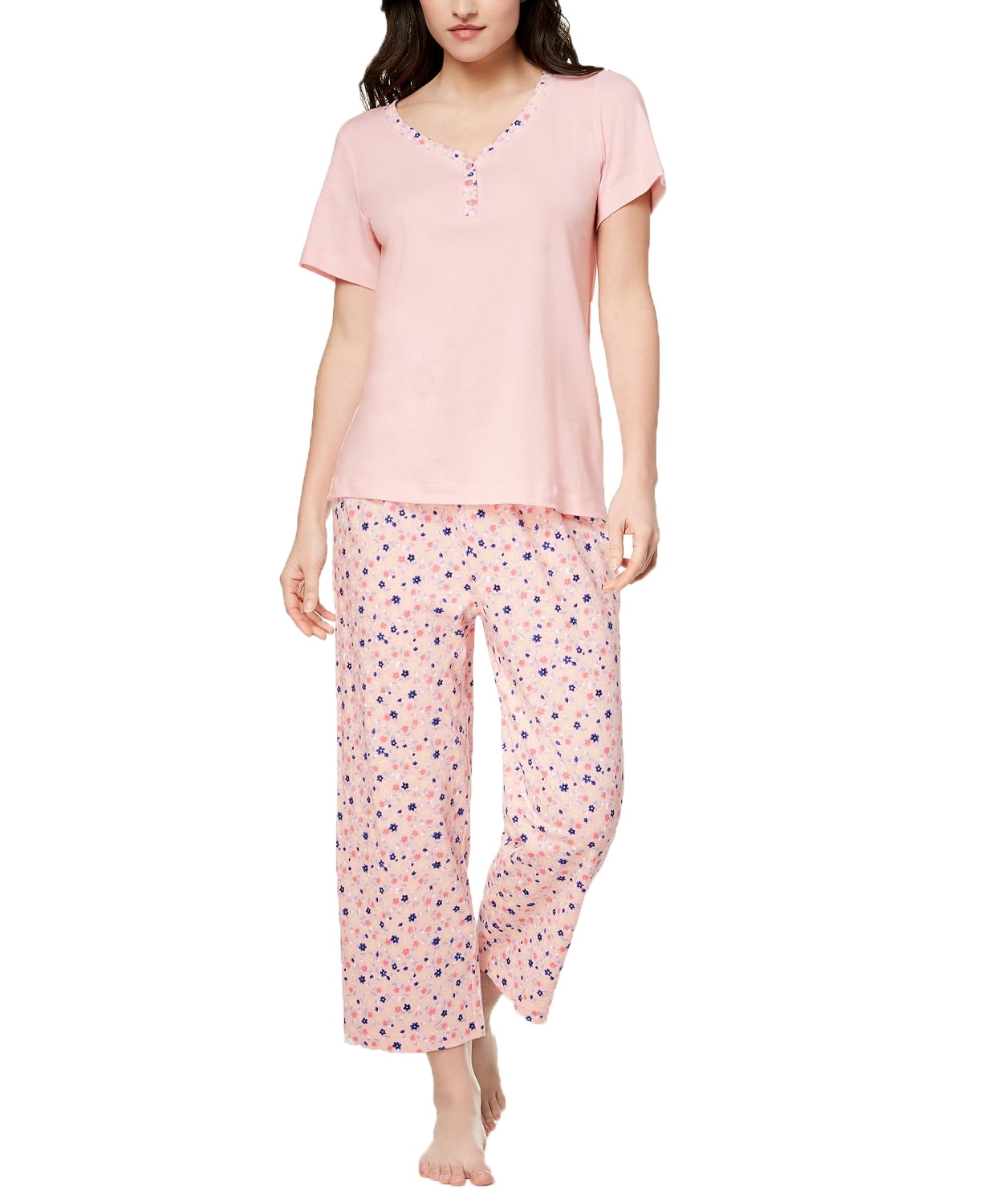 Charter Club - Charter Club Womens Mix It Cotton Pajama Set (Dancing ...