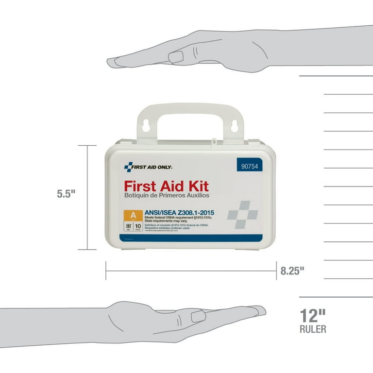 First Aid Only 71 Piece Plastic First Aid Kit, ANSI Compliant HSA