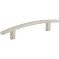 thumbnail image 4 of Elements Thatcher 6 In. Overall Length Satin Nickel Curved Cabinet Bar Pull, 4 of 7