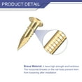 thumbnail image 3 of Uxcell 140Pcs Small Tiny Nails 2x10mm(DxL) Tiny Brass Nails Hardware Round Head Brass Nail for Wooden DIY Projects, Brass Tone, 3 of 6