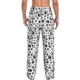 thumbnail image 3 of Xecao Black Footprints Men's Straight Lounge Pajama Pants: The Ultimate in Comfortable Sleepwear, 3 of 9