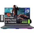 thumbnail image 1 of ASUS ROG Strix G16 16 Pouces QHD 240Hz Ordinateur Portable de Jeu, Intel i9-14900HX, NVIDIA GeForce RTX 4060, 64 Go DDR5, 4 To PCIe SSD, Clavier Rétroéclairé, Webcam 720P, Win 11, Gris Éclipse, Station d'Accueil 256 Go, 1 of 7