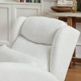 thumbnail image 6 of 27.2" Modern Accent Chair with High Backrest,Rocking Chair with Two Side Practical Pockets,Armchair for Living Room Bedroom Home Office,Ivory, 6 of 9