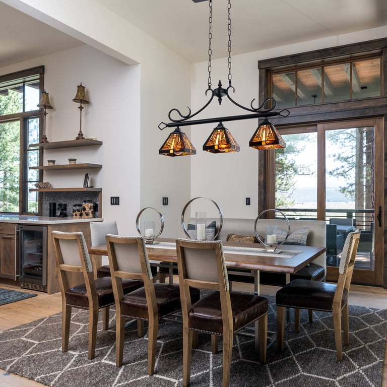 3-Pack Green Pendant Lights With Twist Pattern Glass Shades – 60" Adjustable Cord, E26 Base, Sloped Ceiling Compatible, For Kitchen Island Or Dining Room