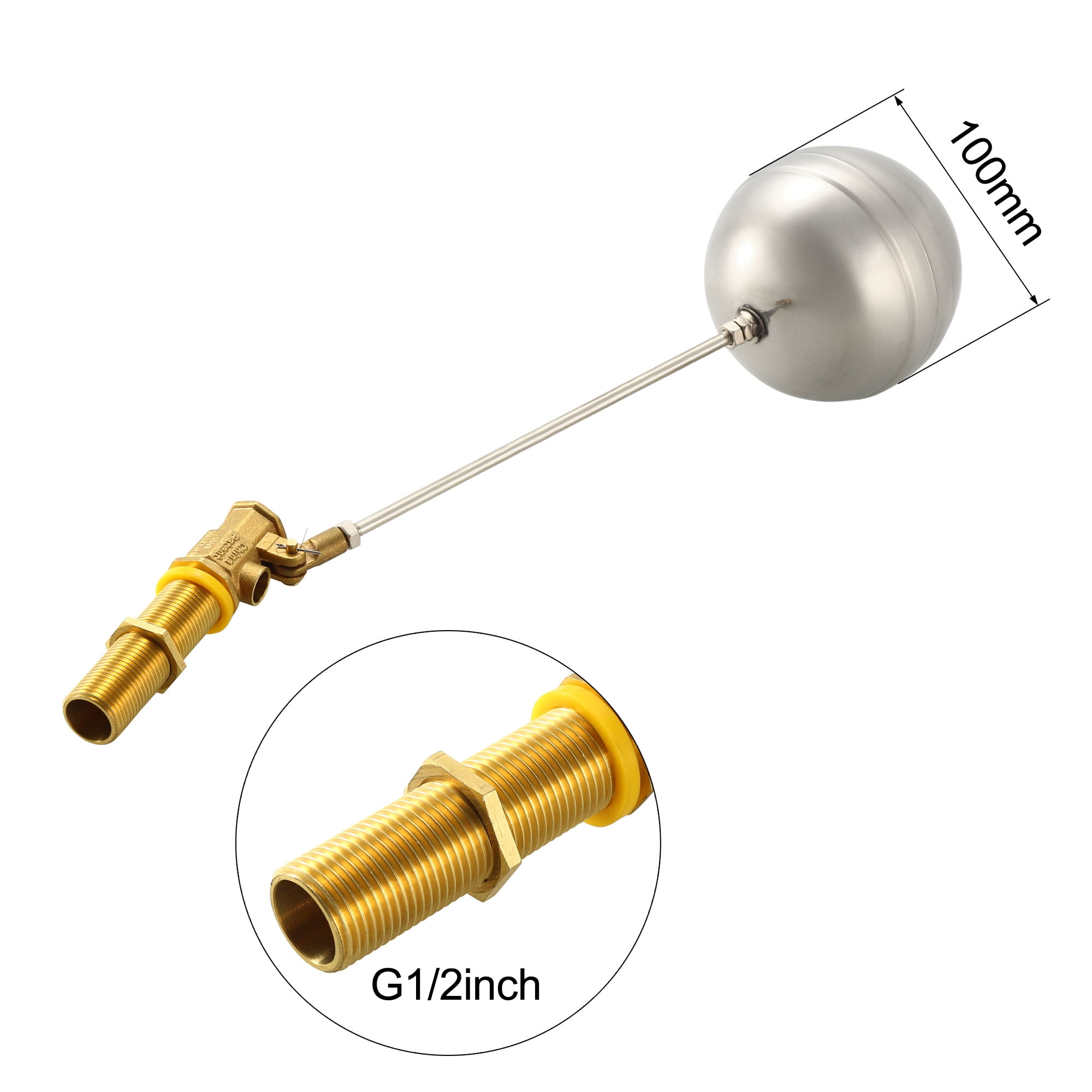Nologo Enrilior G3/4 DN20 Male Thread Water Sensor Float Adjustable Stainless Steel Floating Ball Nologo Enrilior G3/4 DN20 Male Thread Water Sensor Float Adjustable Stainless Steel Floating Ball