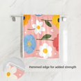 thumbnail image 2 of Colorful Flowers Face Towel Absorbent Hand Towels Bath Sport Gym, 2 of 5