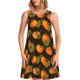 thumbnail image 1 of Balery Orange Pumpkin Vestidos de verano para mujer con estampado: vestido holgado sin mangas, vestido playero informal y cómodo para días calurosos., 1 of 7