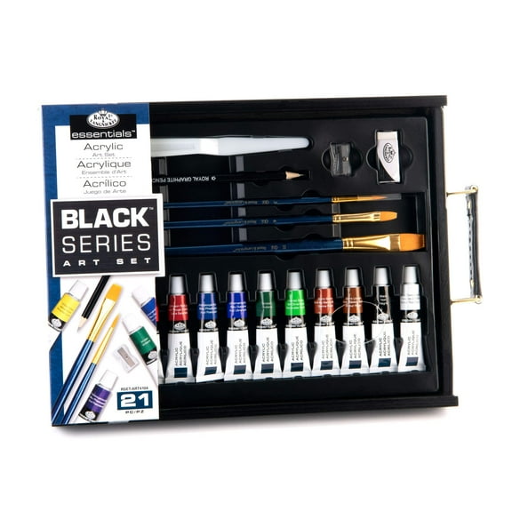 Royal & Langnickel essentials™ 21pc Black Series Acrylic Art Set