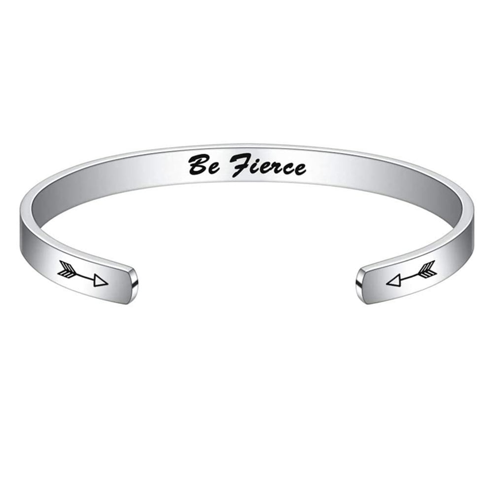Unicorn Gifts for Girls Bracelet Funny Engraved Cuff Bangle Inspirational Bracelets Stainless Steel Personalized Unicorn Quote Inspirational Bracelets Jewelry Gifts Ideas for Women Teen Girls 