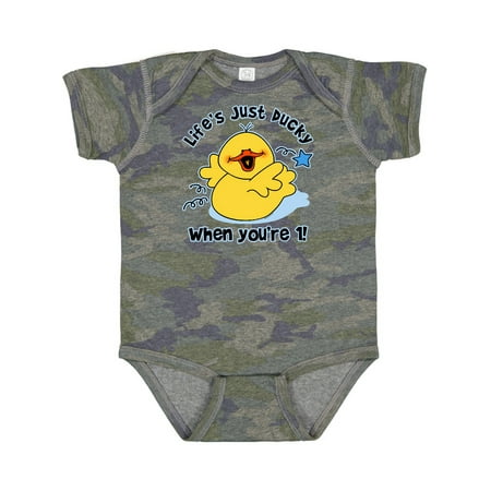 

Inktastic Life s Ducky 1st Birthday Gift Baby Boy or Baby Girl Bodysuit