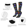 thumbnail image 6 of Fotbe Colorful Floral print Women's Men's Novelty Crew Socks Cotton Socks Knee High Socks for Walking,Running,Nurses,Pregnancy, 6 of 9