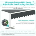 thumbnail image 4 of AECOJOY 13x10 ft. Free Standing Retractable Awning -Single Side Patio Awnings Manual Sun Shade - Dark Grey, 4 of 9