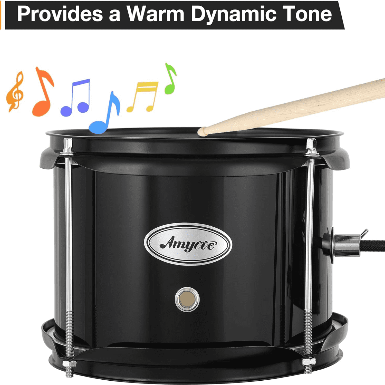 Drum Set for Kids Beginner Set with Bass, 2 Toms, Cymbal, Sticks, Bass Pedal and Stool Percussion Musical Instrument Birthday Playsetl