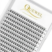 QUEWEL Lash Clusters 240Pcs .. Cluster Lashes 20D 0.07C .. Curl 10mm Individual Lashes .. Soft&Comfortable DIY Eyelash Extension .. at Home(20D 0.07C 10)