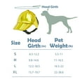 thumbnail image 3 of Dog Cap, Dog Baseball Outdoor Cap with Ear Holes, Adjustable Summer Travel Sport PU Sun Helmet Shiny Hat for Small Medium Dogs Yellow XL, 3 of 6
