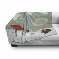 thumbnail image 3 of Tree Soft Flannel Fleece Blanket, Lonely Tree Standing Alone in Crusted Snow with Amanita Muscaria Mushroom and Squirrel, Cozy Plush for Indoor and Outdoor Use, 60" x 80", Multicolor, by Ambesonne, 3 of 6
