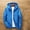 Blue, variant on Kids Youth Boys Girls 𝖶aterproof Hooded Rain Jacket Raincoats Lightweight Windbreaker Fall Outdoor Casual Outerwear Coat