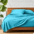 thumbnail image 2 of Bare Home Aqua Microfiber Sheet Set, Wrinkle Resistant, Deep Pocket, Split King, 2 of 6