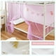 thumbnail image 4 of Mosquitera para Cama Individual (78,74 X 70,86 X 64,96 Pulgadas), Diseño con Apertura Lateral, Malla de Poliéster Transpirable para Uso Interior/Exterior, Disponible En Rosa, Azul, Blanco y Morado., 4 of 6
