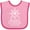 Pink and Fuchsia, variant on Inktastic Someone in Florida Loves Me Boys or Girls Baby Bib