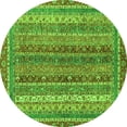 thumbnail image 1 of Ahgly Company Indoor Round Abstract Green Modern Area Rugs, 4' Round, 1 of 4