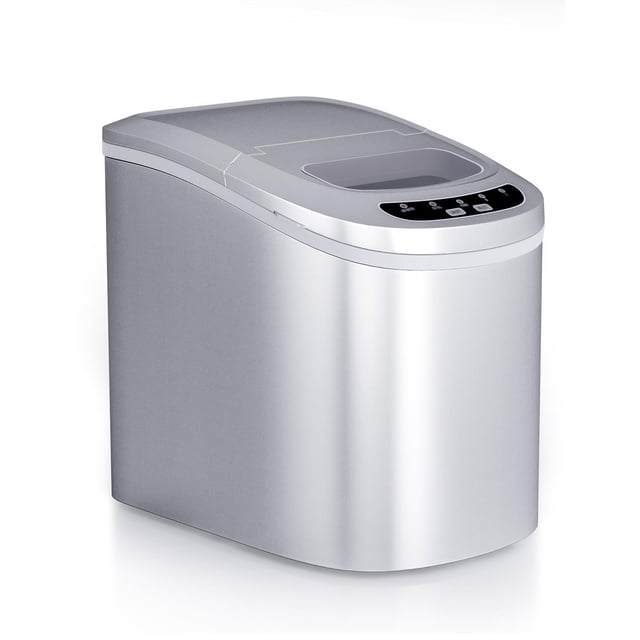 Portable Compact Electric Ice Maker, Countertop Ice Making Machine w/Easy Operated Panel, Quiet Running & Energy Efficient
