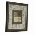 thumbnail image 1 of 16 x 5 Abstract knitted Shadow Box Wall Decor, Brown, 1 of 3