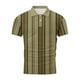 thumbnail image 5 of Mens Manga Corta Botón Abajo Camisas con Bolsillo Pulover Botón de Impresión de la Camisa de Solapa de Poliéster Cuello de Vuelta, Blusa Casual para Hombres, 5 of 5