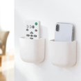 thumbnail image 1 of 2 Pack Self Adhesive Organizer Storage Box Remote Control Holder Media Organizer For Phone Remote Control Pen, Hole-free (ruipei), 1 of 5