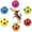 A:6 pcs, variant on 2'' Squeak Latex Dog Toy Football Chew Fetch Throw Ball for Medium Dogs Interactive Play-6pcs