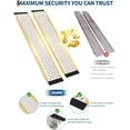 thumbnail image 4 of 2 Pack 4FT 800 Lbs Aluminum Shed Ramps Lightweight Loading Ramps for ATV Lawn Mower and Motorcycle Anti-Slip Punch Plate Design, 4 of 6