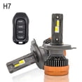 thumbnail image 1 of Car LED Headlight LED Bulb Three Color Remote Control Headlights Lights, 1 of 8
