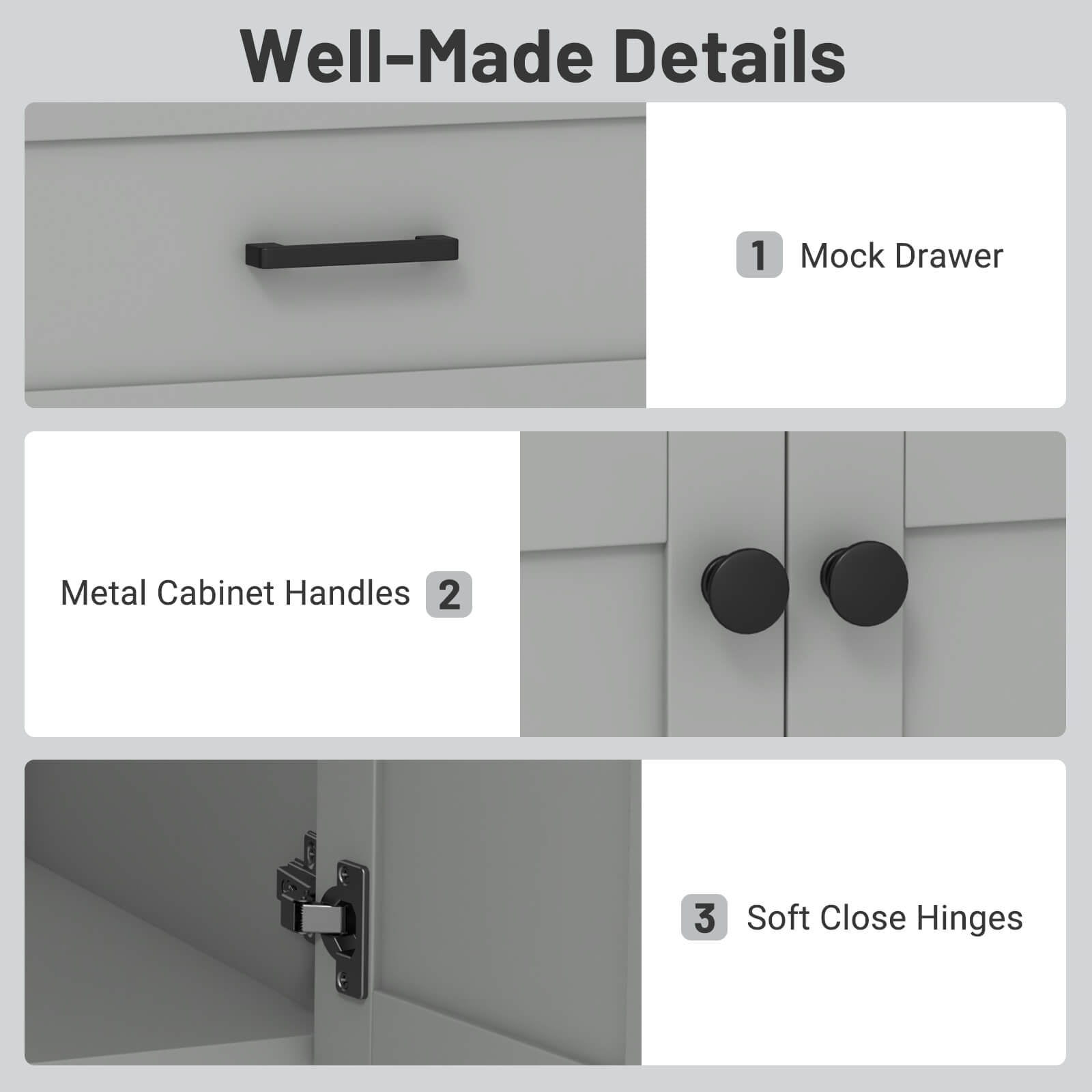 Costway Bathroom Vanity Unit with Basin Under Sink Bathroom Storage Cabinet Freestanding