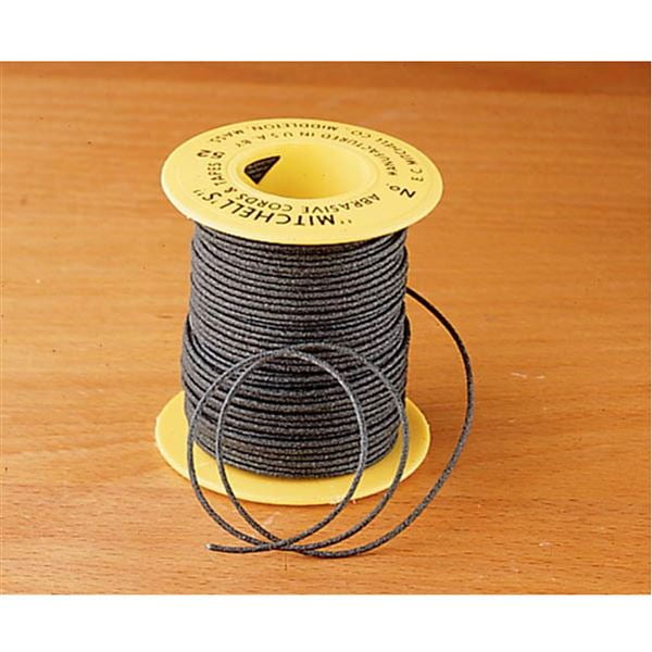 Aluminum Oxide 150 Grit .055 Diameter x 50 Feet Mitchell Abrasives 52 Round Abrasive Cord