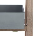 thumbnail image 6 of SAFAVIEH Nerri Outdoor Patio Shelf, Dark Walnut/Grey, 6 of 9