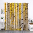 thumbnail image 2 of Cortinas opacas de 2 paneles, cortinas para ventana, hogar, lavable a máquina, térmica bosque 210x230cm Gloria Cortina de ventana, 2 of 9