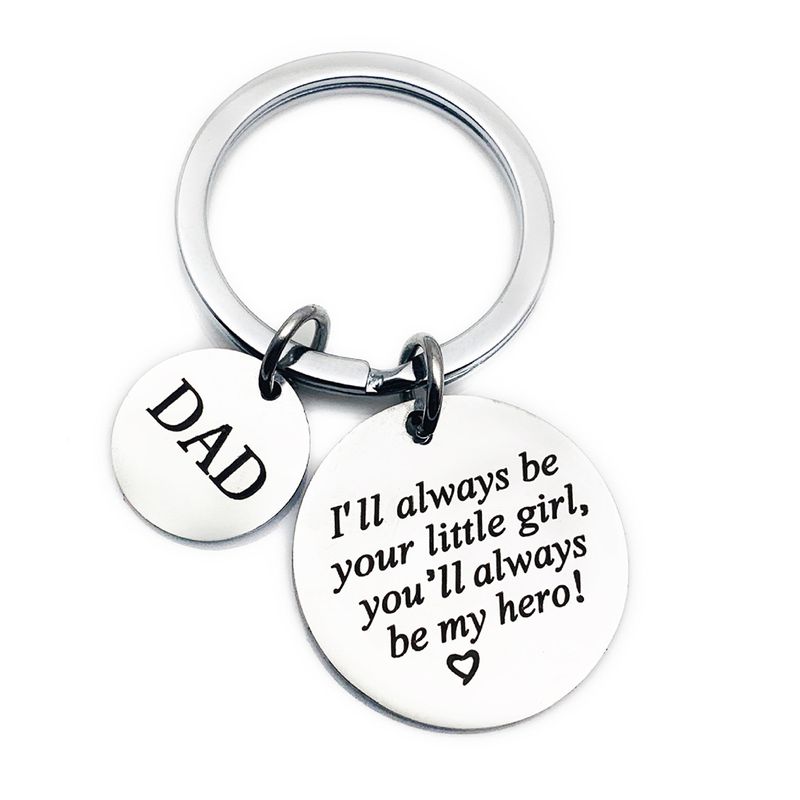 Father Key Chain for Papa Keychain Dad I/'ll Always be Your Little Girl You/'ll...