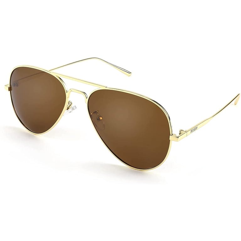 FEISEDY Polarized Aviator Sunglasses for Men Women Mirrored  display picture 3