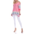 thumbnail image 2 of White Mark Women's Cold Shoulder Tunic Top, 2 of 4